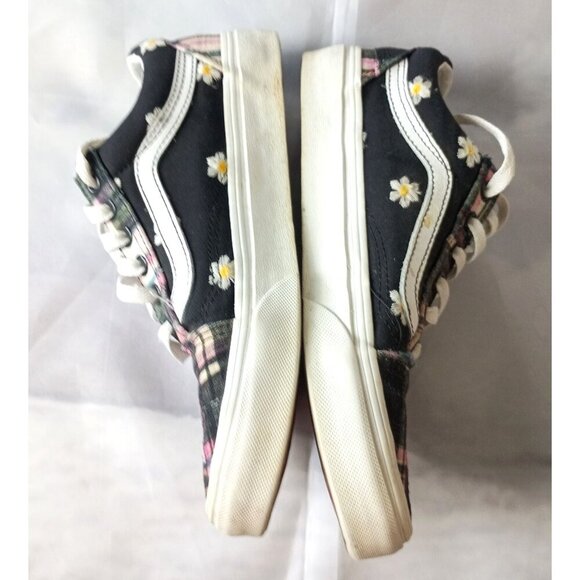 Vans Old Skool Floral Lace Patchwork Sneakers Men 5.5 Women 7 Unisex Shoes - Picture 5 of 11